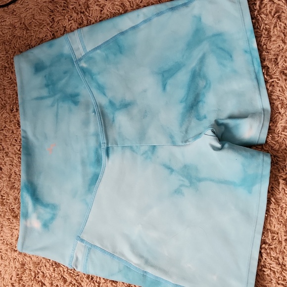 JOYLAB turquoise marbled print womans spandex shorts size small - Picture 3 of 6